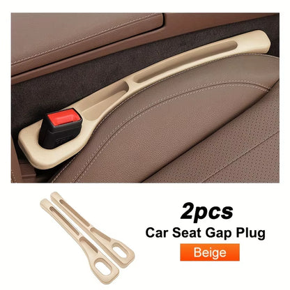 Universal Car Seat Gap Filler and Organizer - Leak Proof Side Seam Plug Strip for Interior Decoration (1 Pair)