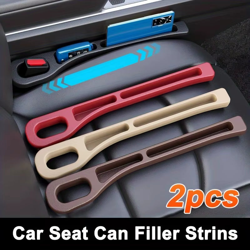 Universal Car Seat Gap Filler and Organizer - Leak Proof Side Seam Plug Strip for Interior Decoration (1 Pair)