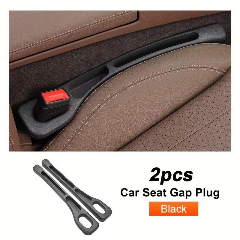 Universal Car Seat Gap Filler and Organizer - Leak Proof Side Seam Plug Strip for Interior Decoration (1 Pair)